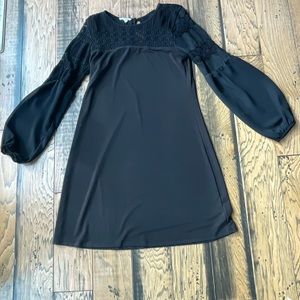 Black mini dress